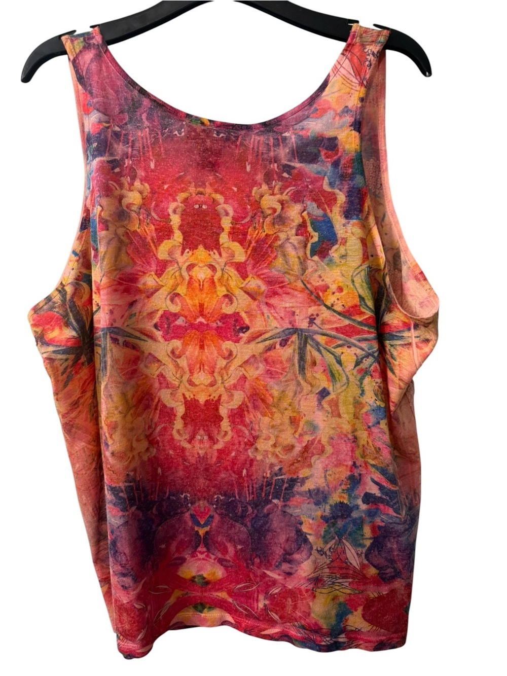 Women’s Lane Bryant sleeveless Multi-Color Scoop Neck Tank top EUC Size 22/24 - Picture 6 of 9